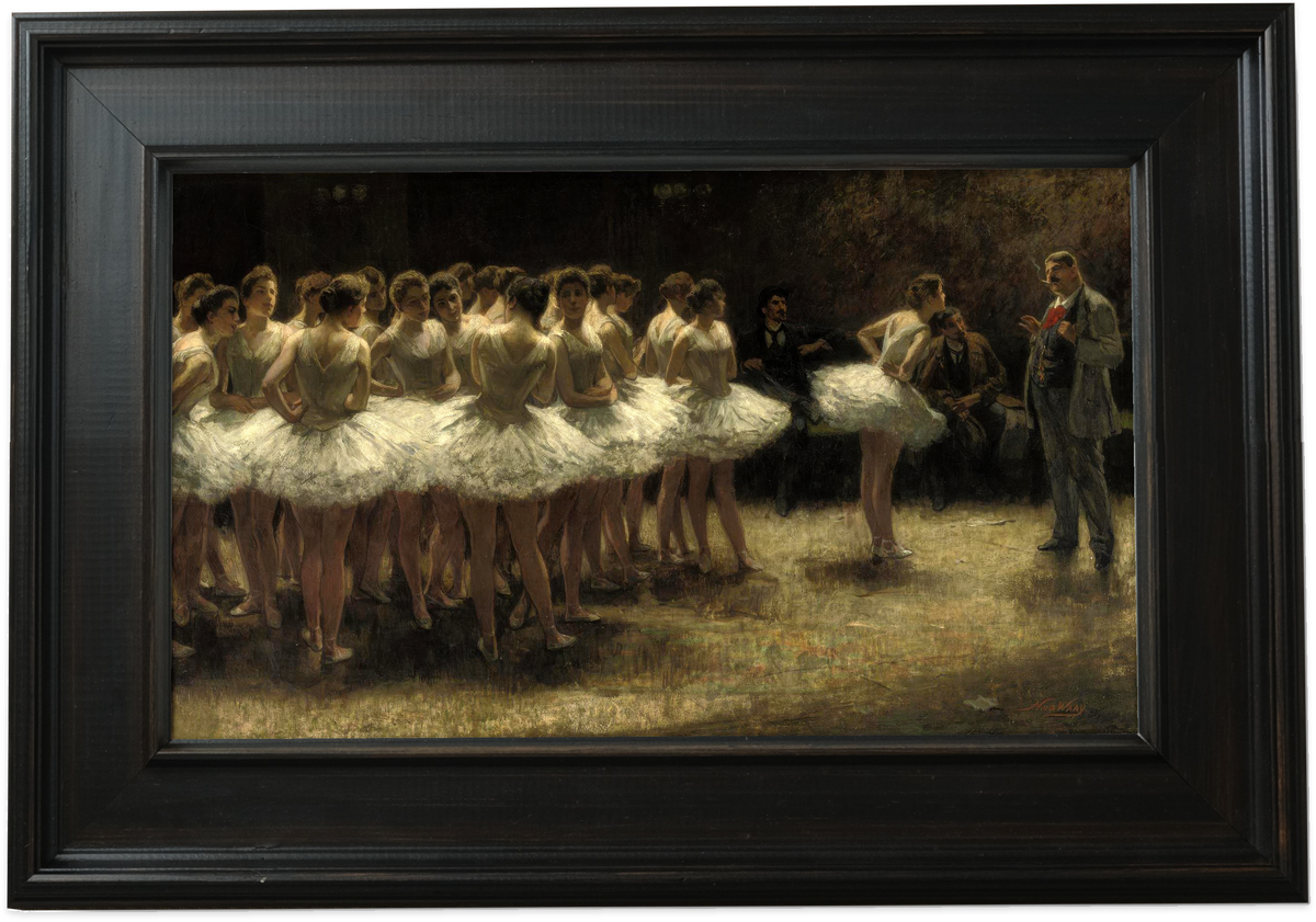 Strike of the Ballerinas by Nicolaas van der Waay — framed reproduction