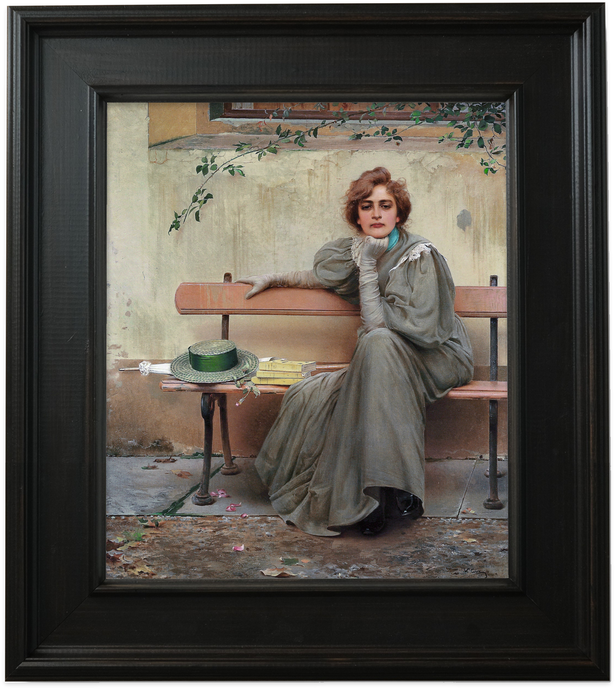 Dreams by Vittorio Corcos - framed canvas reproduction