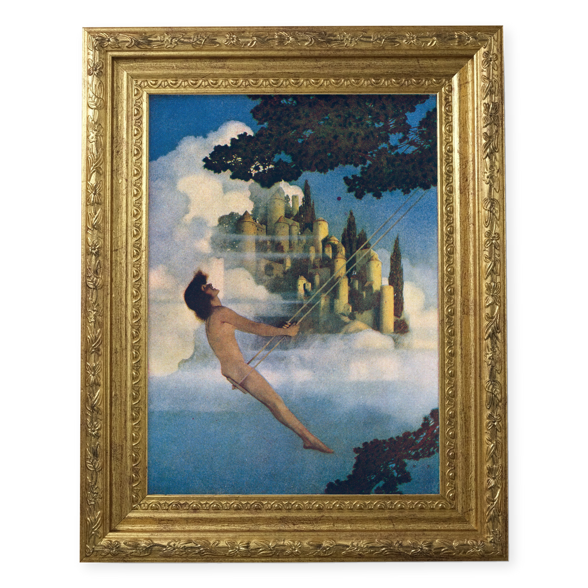The Dinkey Bird by Maxfield Parrish — framed reproduction