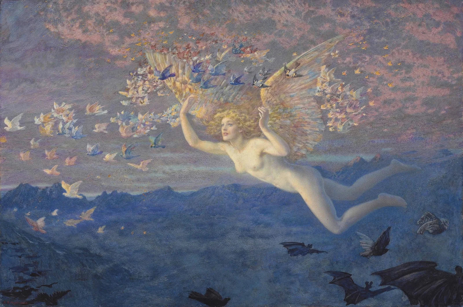 Wings of the Morning by Edward Robert Hughes