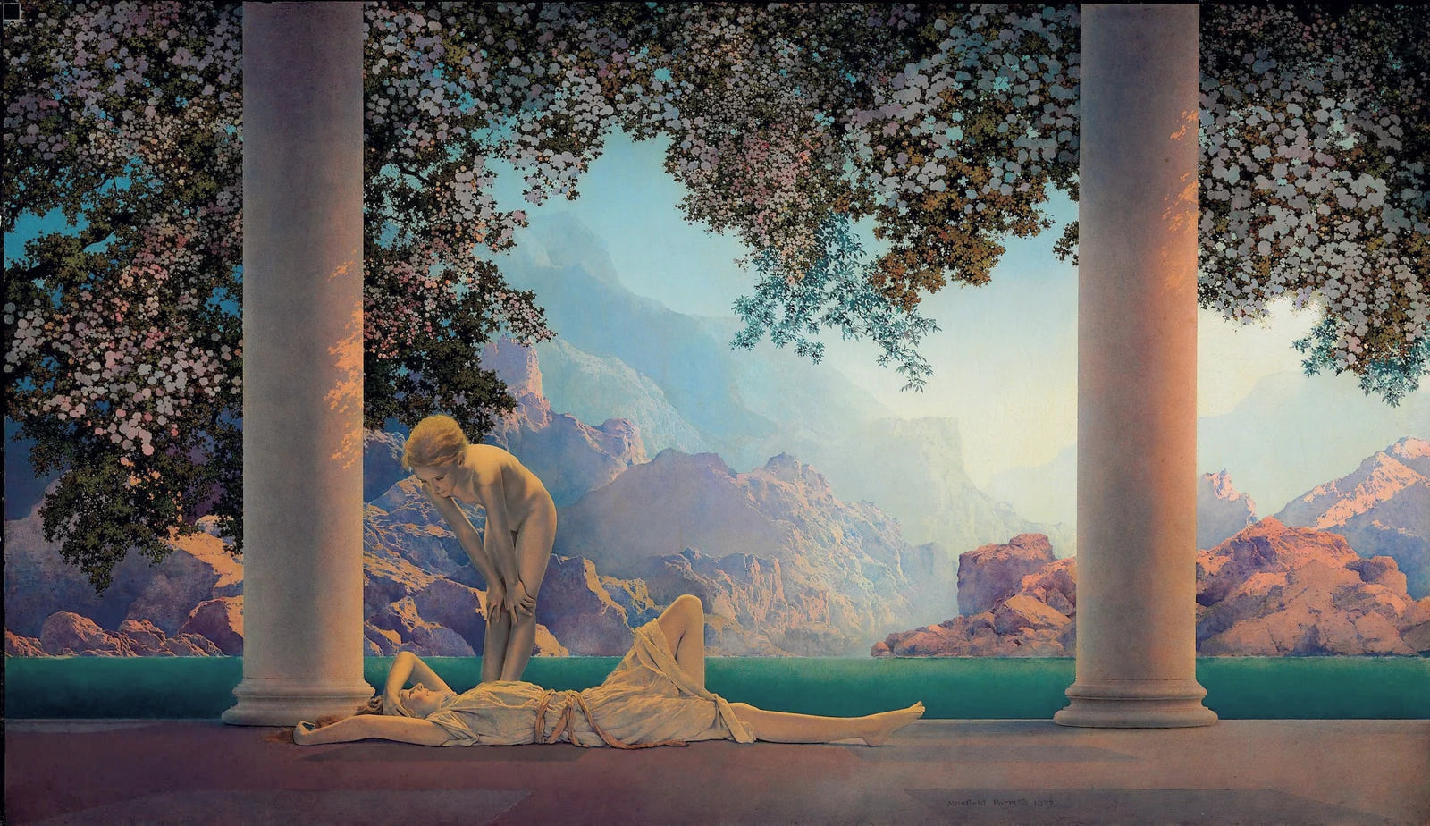 Daybreak by Maxfield Parrish