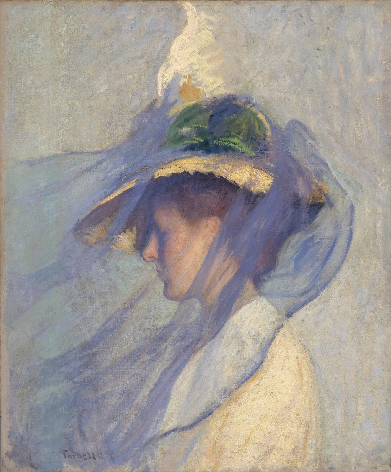 The Blue Veil by Edmund Charles Tarbell