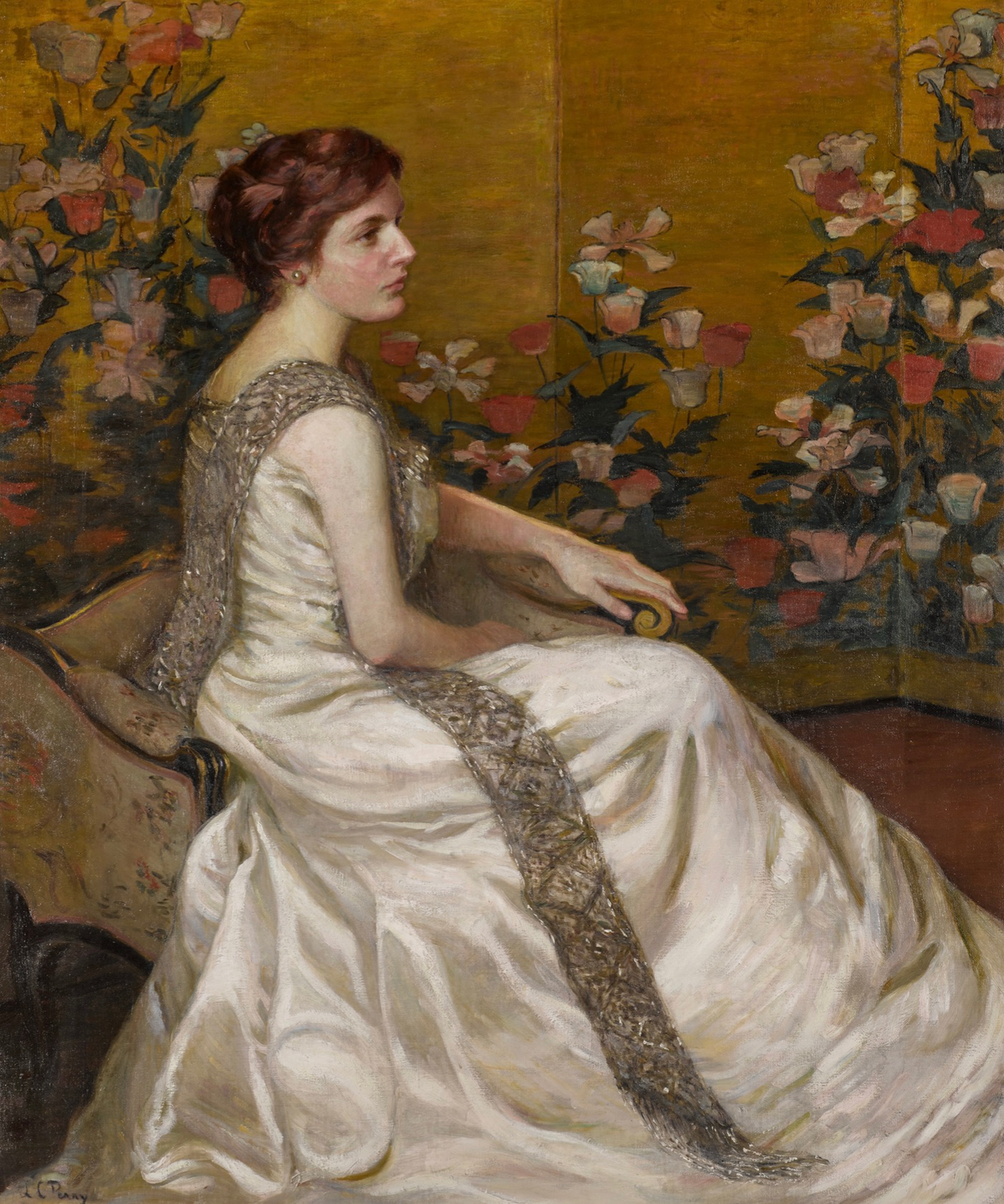 The Gold Screen by Lilla Cabot Perry — selected original artwork