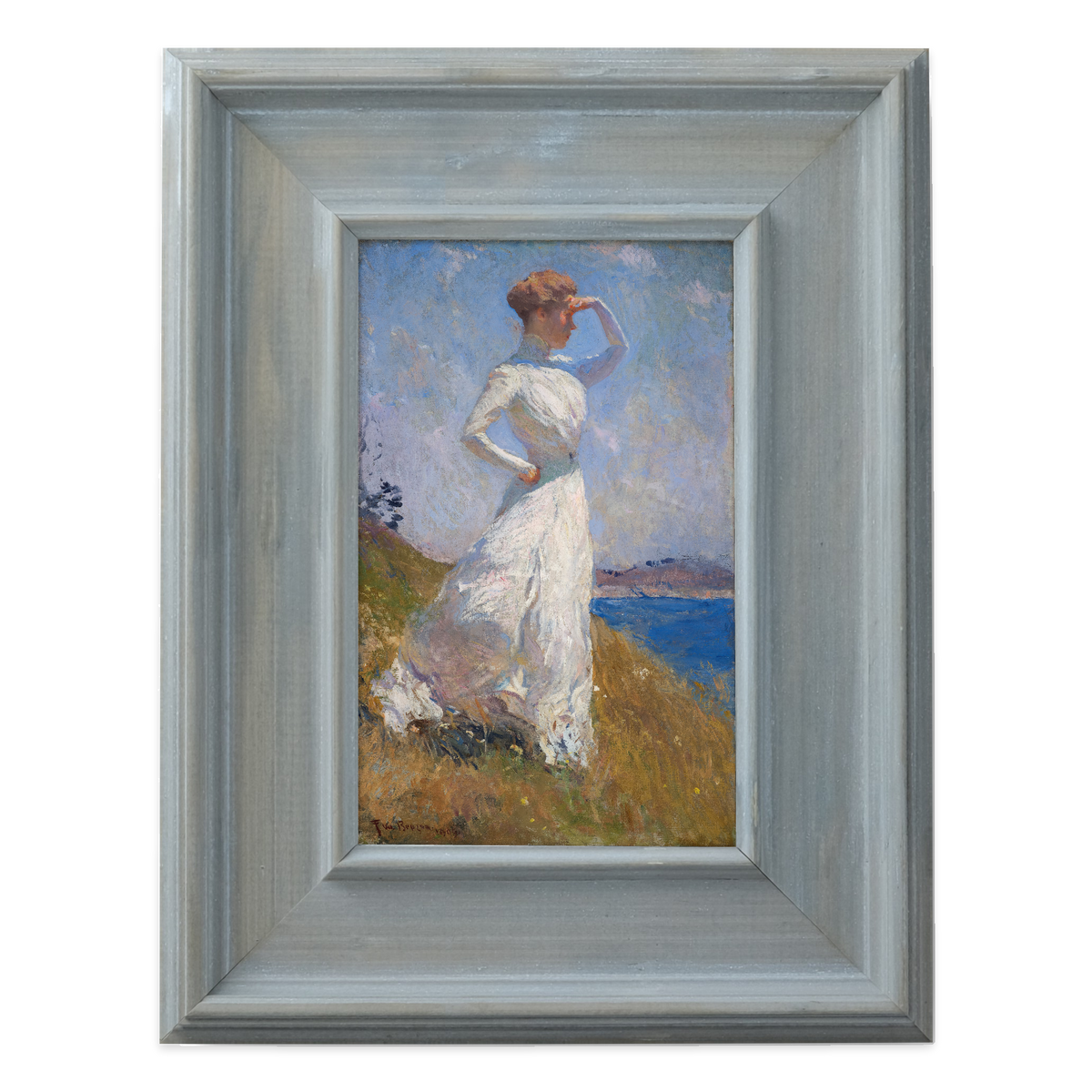 Sunlight by Frank Weston Benson — framed reproduction