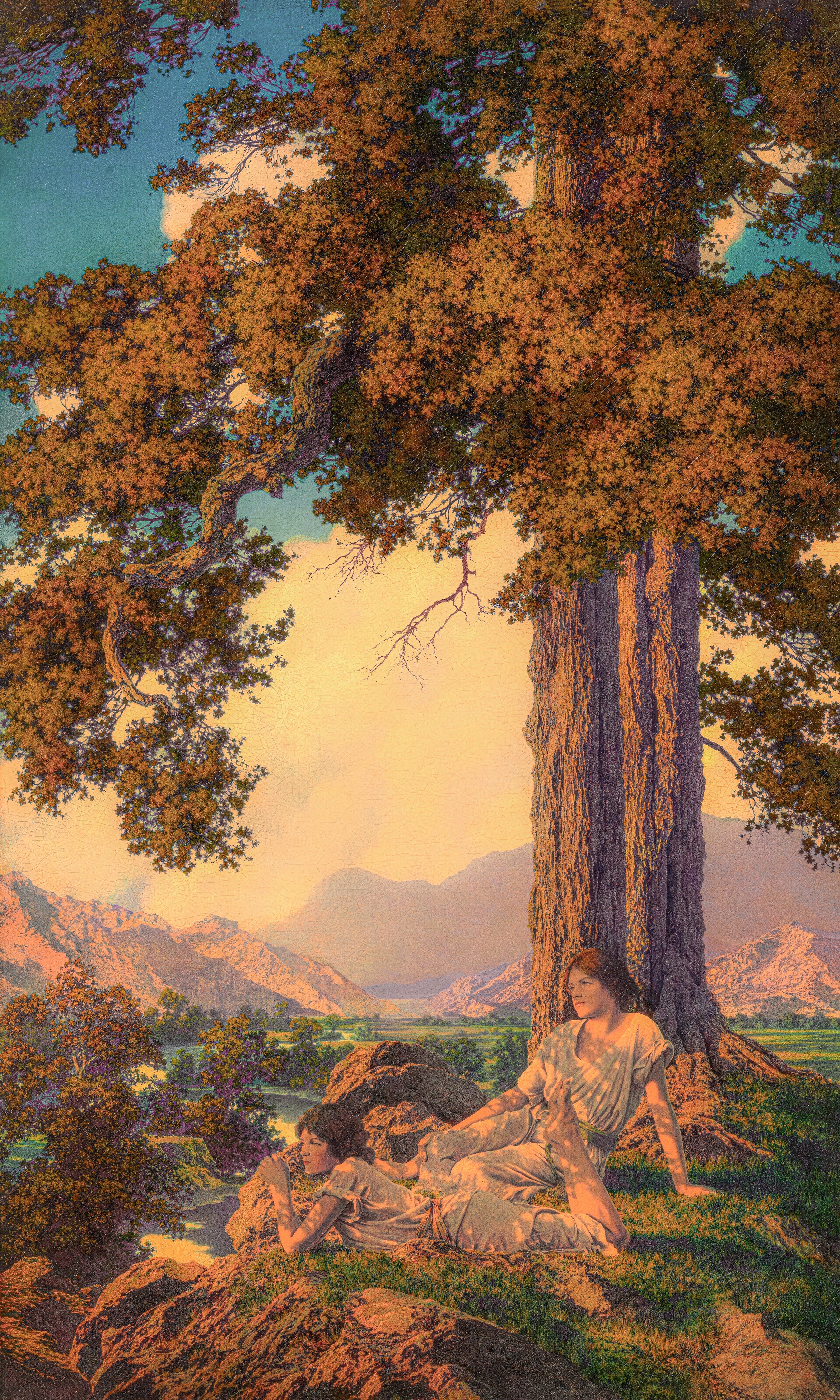 Hilltop by Maxfield Parrish