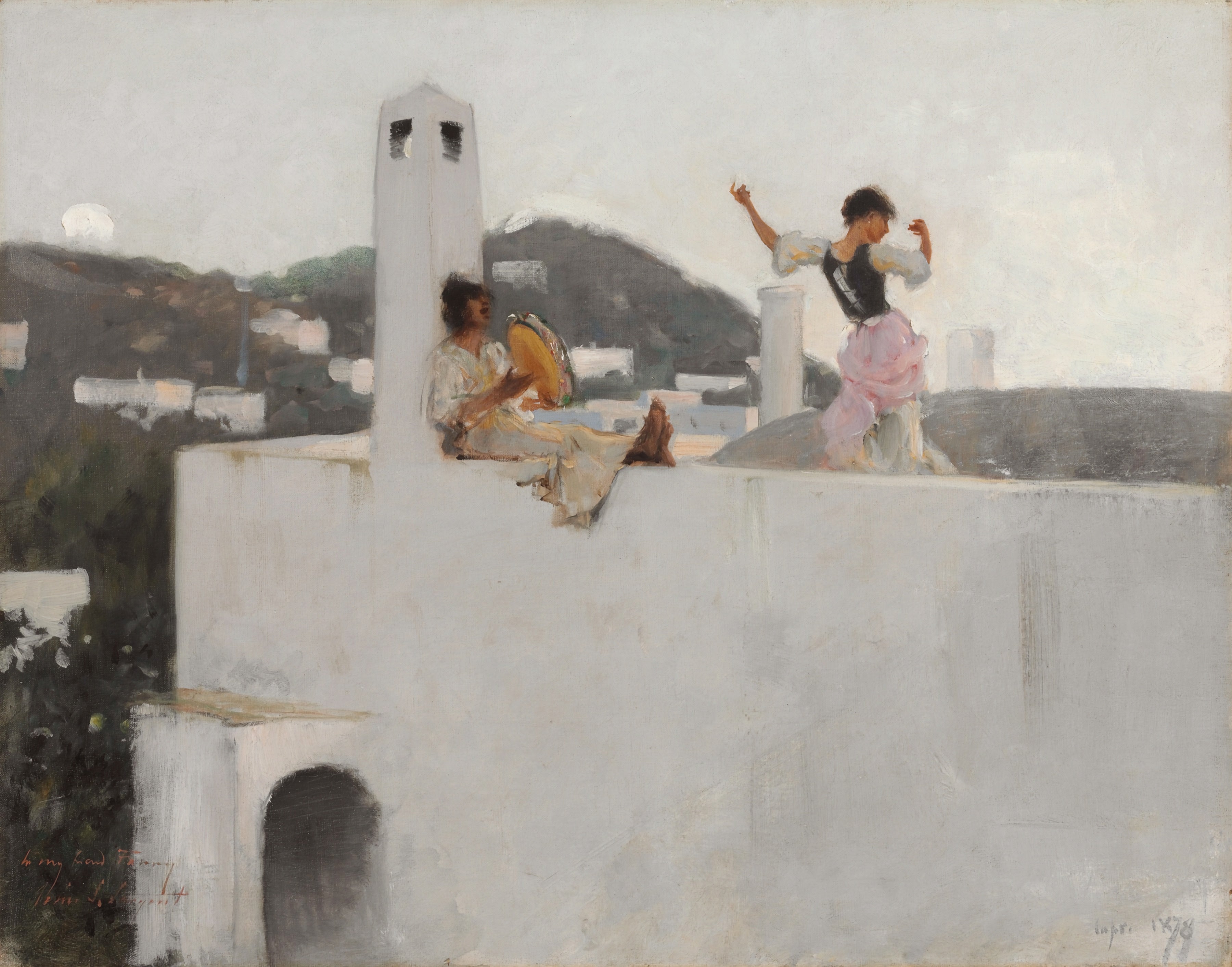 Capri Girl on a Rooftop by John Singer Sargent — unframed artwork