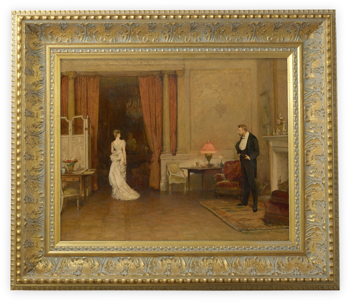 The First Cloud by William Quiller Orchardson shown in its frame