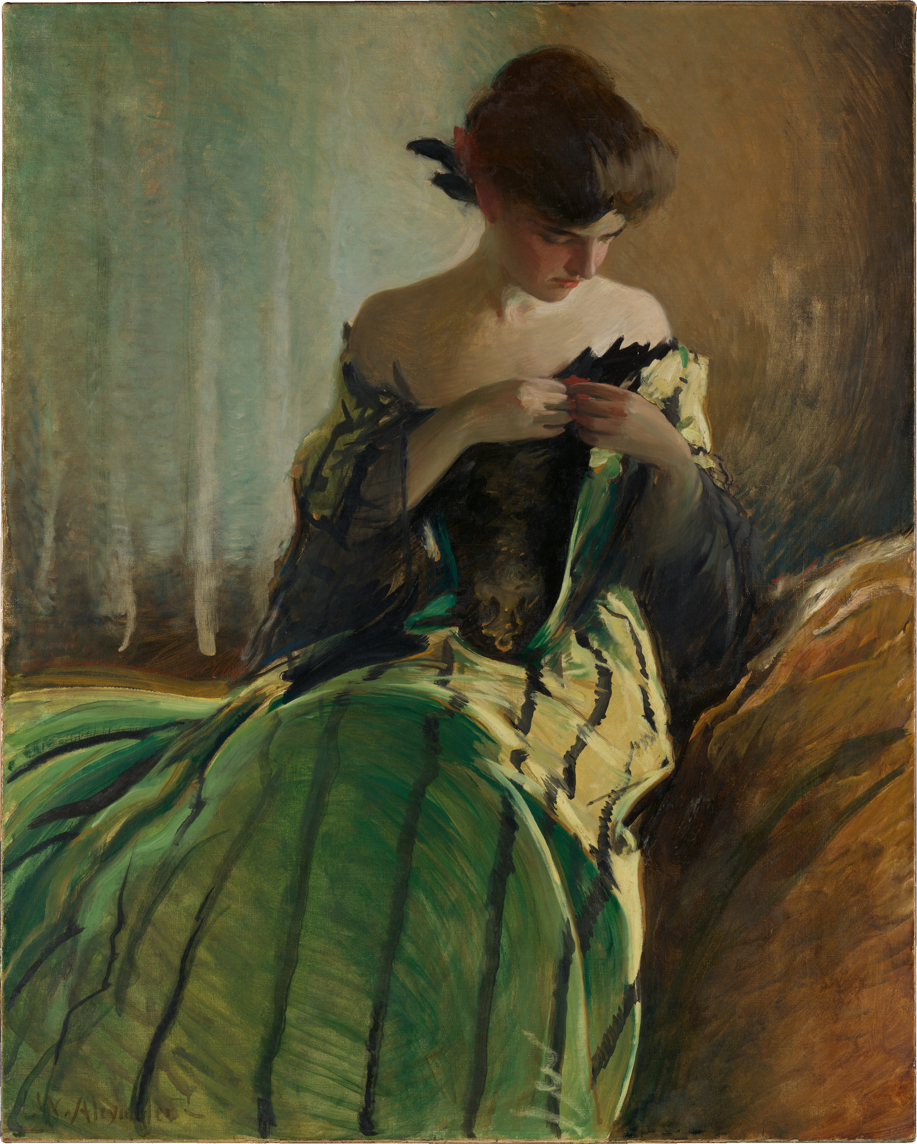 Study in Green and Black by John White Alexander
