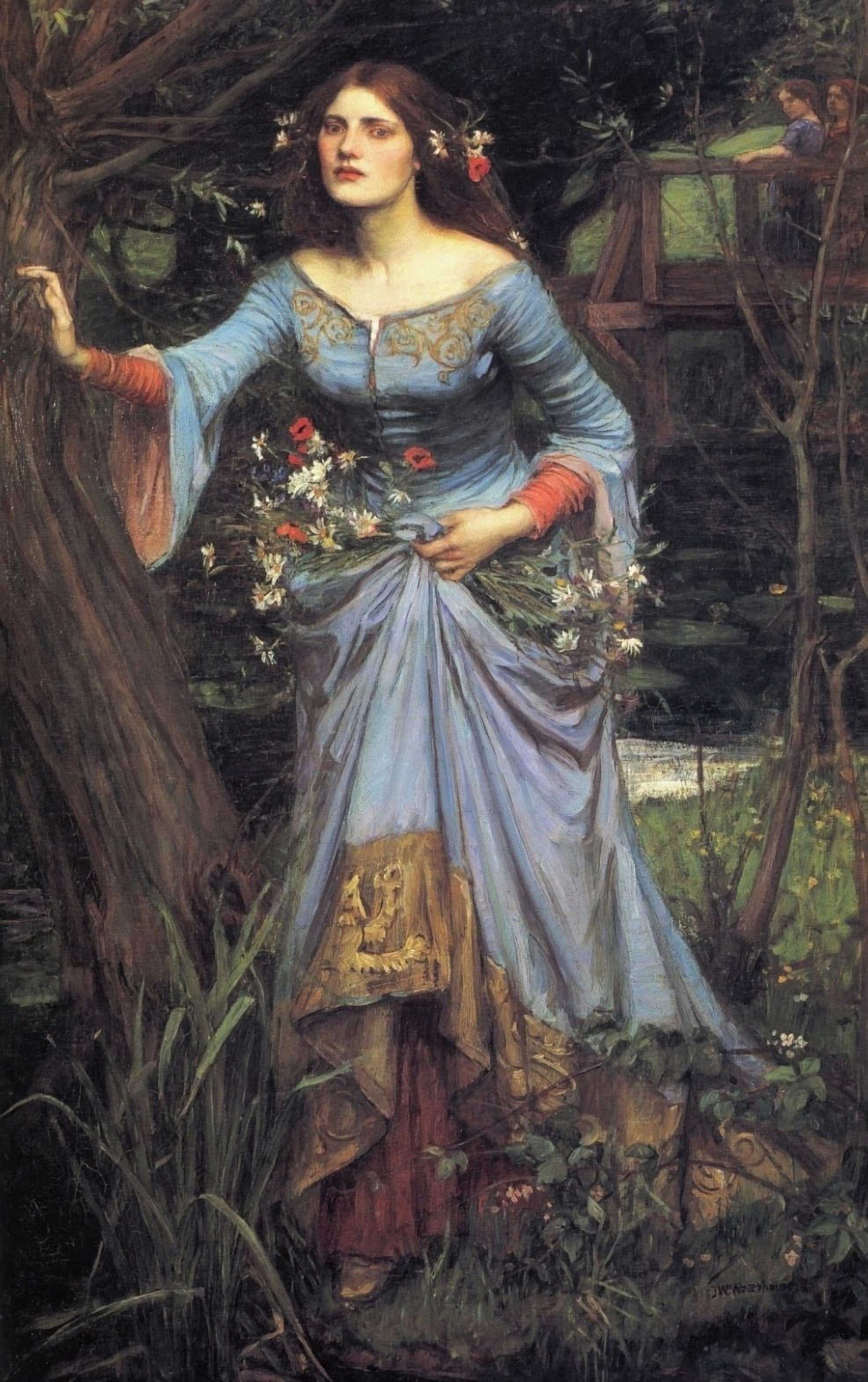 Ophelia with Garlands by John William Waterhouse