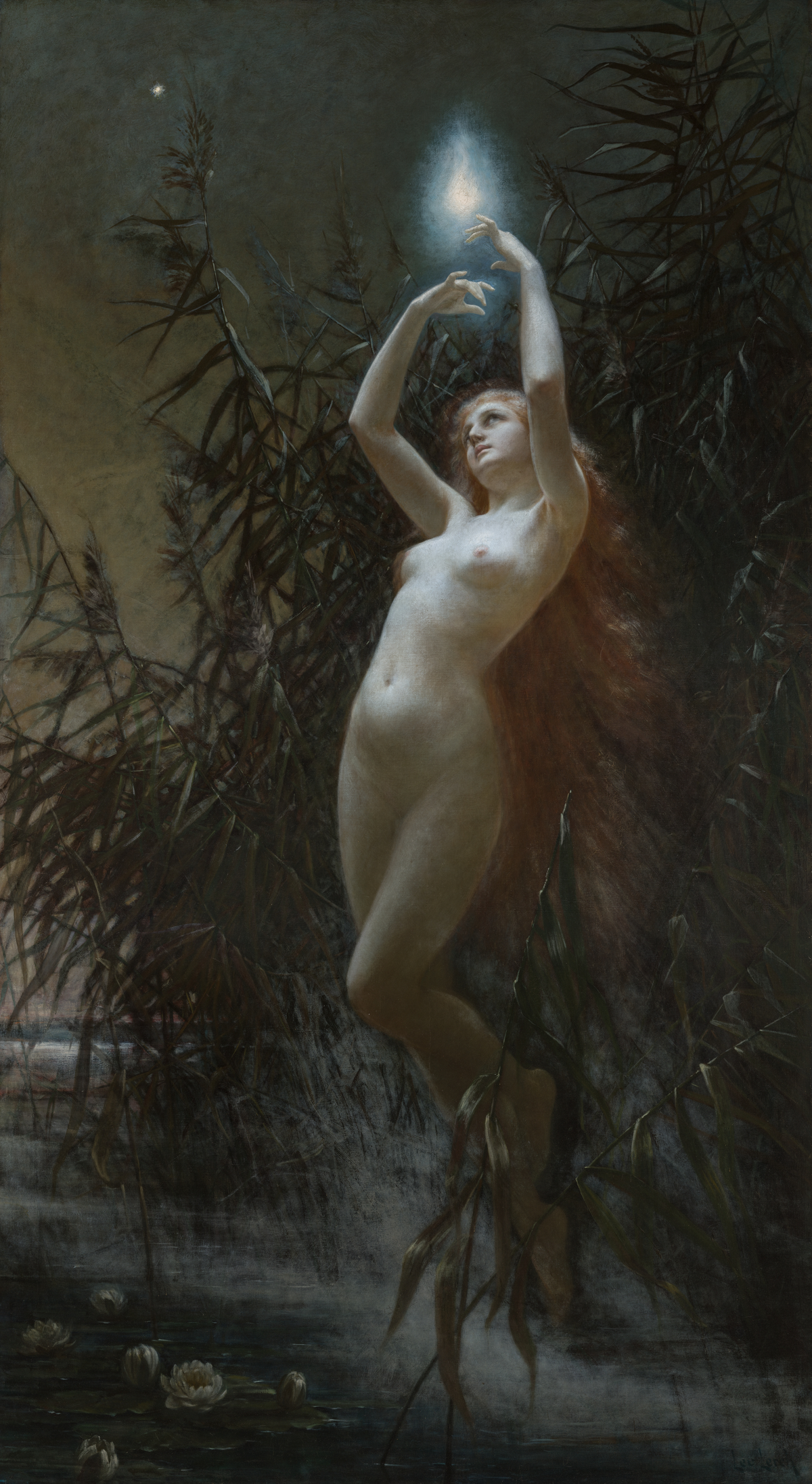 Will-o’-the-Wisp by Lev Lerch - artwork-only reproduction