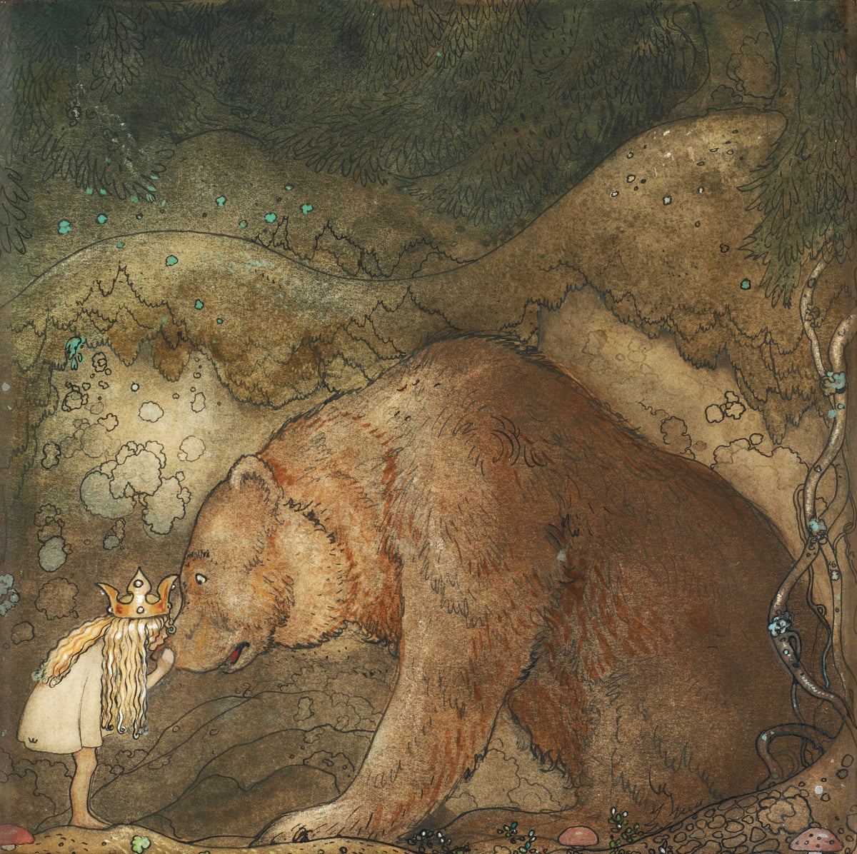 Poor Little Bear! by John Bauer