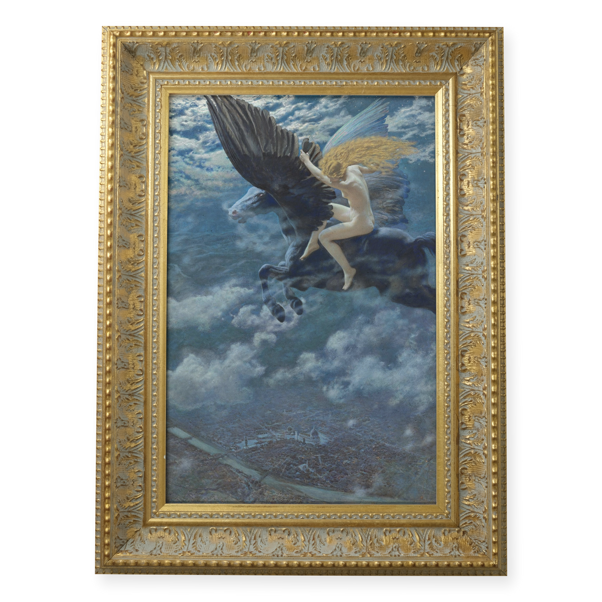 Dream Idyll by Edward Robert Hughes shown in its frame
